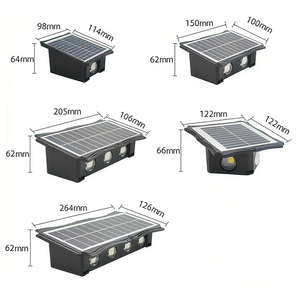 ไฟติดผนังโซลาร์เซลล์ LED สำหรับภายนอกอาคาร กันน้ำ เหมาะสำหรับสวน วิลล่า รั้ว พร้อมแผ่นกระจายแสงโพลีคาร์บอเนต สำหรับตกแต่งภูมิทัศน์ - Product Image 6