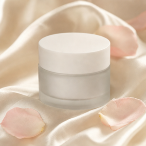 Custom Frosted <b>Glass</b> Cosmetic Packaging Jar Eco-friendly Skincare Cream <b>Container</b> for Face Cream - Product Image 2