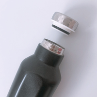 Flacon thermos portable en acier inoxydable de 500ml bouteille sous vide hexagonale créative à double paroi personnalisée en diamant