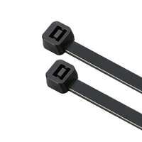 Attaches de câbles en nylon 66 KSS de qualité supérieure, résistantes aux UV, 2,4x63,7 mm, noires, pour usage industriel, fixation rapide, classe de résistance au feu 94V-2, TW