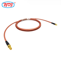 Approvisionnement d'usine OEM SMA prise mâle SMA femelle Jack connecteurs de cloison 1.5m longueur RG400 cavalier RF câble assemblage cuivre PTFE