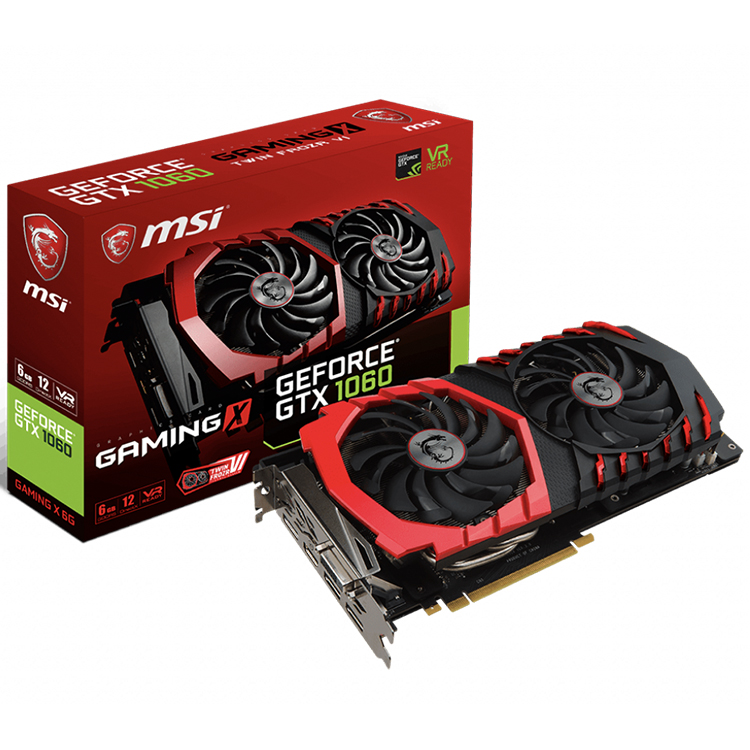 MSI NVIDIA GeForce GTX 1060 6GB Gaming Graphics Card