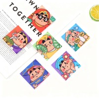 Aimant de réfrigérateur personnalisé en acrylique transparent, imprimé UV haute définition, décoratif pour cuisine avec personnage Kawaii