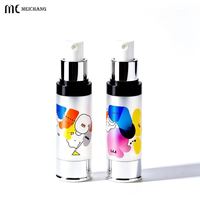 Flacon pulvérisateur et flacon de lotion PCR mini airless de 15 ml, 20 ml, 30 ml pour l'emballage de produits de soin de la peau en voyage