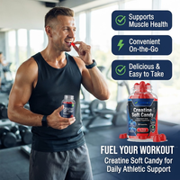 SPL Oem Vegan Sugar Free Creatine Monohydrate Creatine Soft Candy Energy Supplements 5000mg Creatine Gummies Gummy