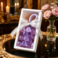 Savon artisanal transparent en forme de raisin avec huile de coco pour l'aromathérapie, cadeaux de baptême et décoration de salle de bain, nettoyant