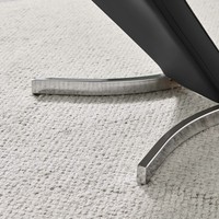 Chaise en mousse moulée design Chaise de haute qualité utilisée pour les meubles de salon Chaise de salle à manger en cuir blanc