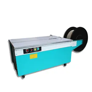 High Speed KZ-900 Semi Automatic Low Table Carton Box Case Plastic Strapping Packaging Machines Strap Wrapping Banding Machinery