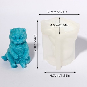 Molde de Silicona para Velas con Forma de Gato - Kit para Hacer Velas 3D Realistas de Gatitos, Regalo para Amantes de los Animales - Product Image 6