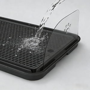 <span class=keywords><strong>2026</strong></span> Umweltfreundliche, recycelbare, große, rutschfeste, wasserdichte, waschbare Indoor-Tiermöbel, spritzwassergeschützte Katzenstreu-Box mit Pedal - Product Image 3