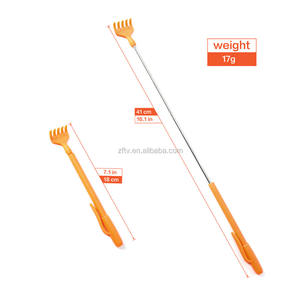 Alat garuk punggung logam Stainless Steel, pemanjang bantuan gatal dapat diperpanjang - Product Image 5