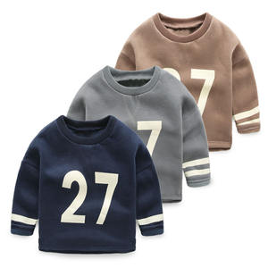Vêtements en gros pour enfants : Hauts à manches longues imprimés avec des chiffres pour garçons, en provenance de Chine - Product Image 1