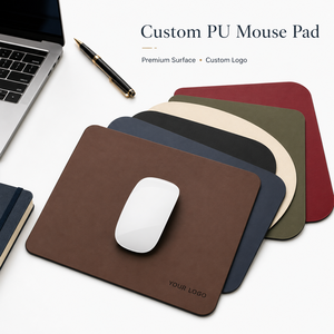 <b>Waterproof</b> Mouse <b>Pad</b> PU Leather Desk Mat Custom Logo Spill Proof Easy Clean No Edge Fray Office Table Protector Bulk Wholesale - Product Image 1