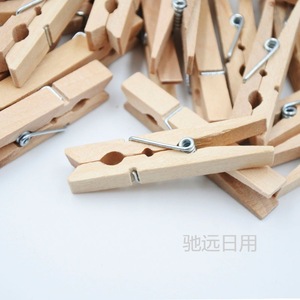 Clips en bois naturel pour photos, 50 mm, décoratifs - Product Image 4