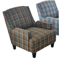 Fauteuil d'appoint en tissu nordique moderne confortable fauteuil de salon scandinave minimaliste chambre salon pieds en bois siège de lecture