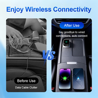 Adaptateur sans fil CarPlay Wooboobox M5 |   Dongle véritablement compact et portable pour voiture d'origine avec CarPlay et Android Auto