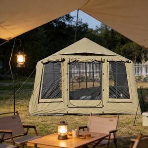 Tente gonflable familiale OEM facile à installer, tente extérieure en toile Oxford, résistante au vent pour le glamping familial - Product Image 1