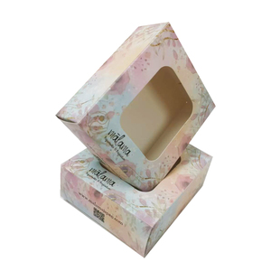 Bán buôn nóng bán giấy trắng Hộp Quà Tặng tự động bật lên hộp bánh với cửa sổ <span class=keywords><strong>2025</strong></span> thiết kế mới - Product Image 3