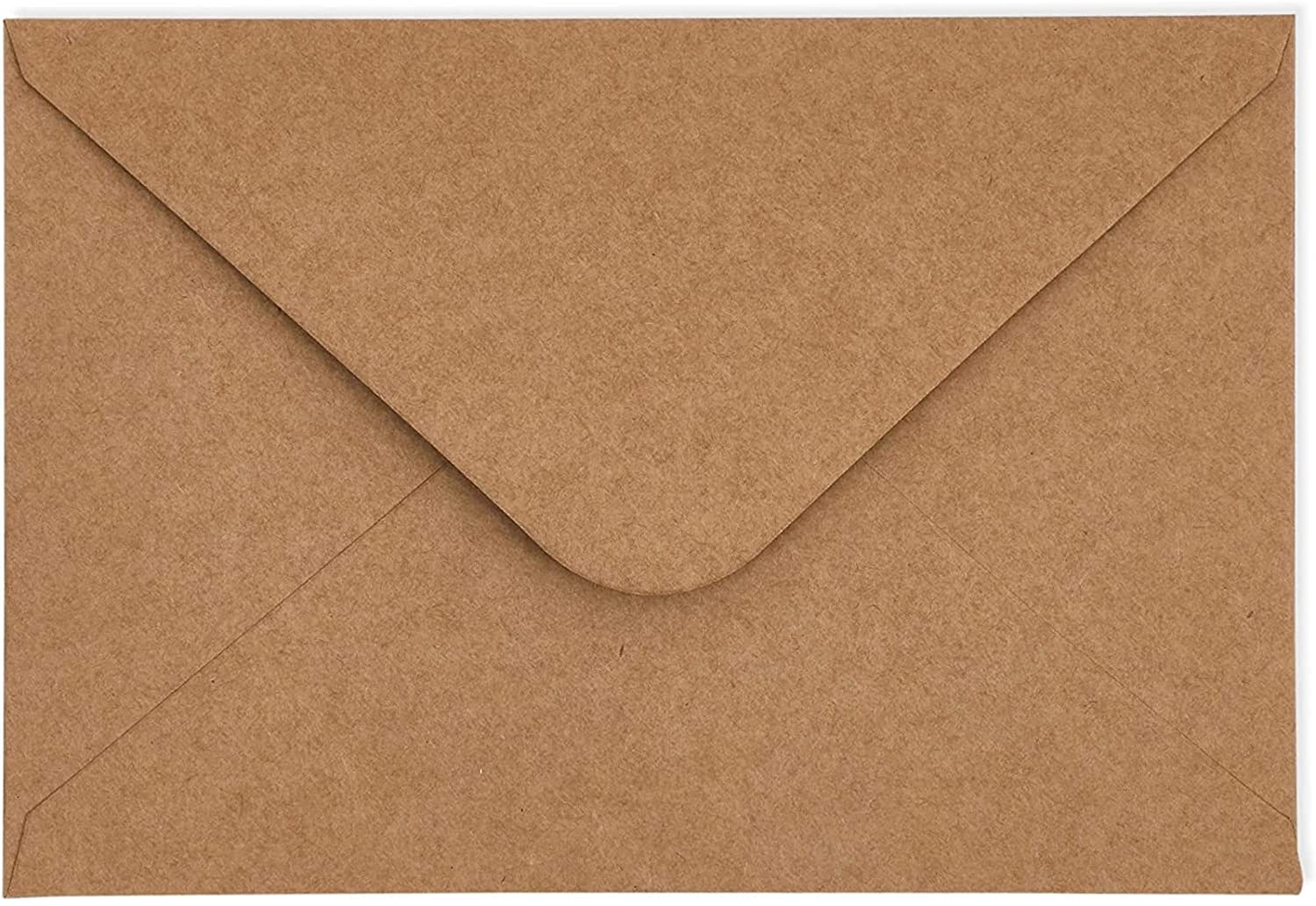 48张带有棕色牛皮纸信封的感谢卡,在婴儿送礼会和婚礼的手写样式中