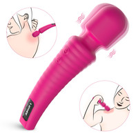 S-HANDE Mini Waterproof Handheld Vibration Cordless Wand Massager for Neck Shoulder Back Body Massage Gun