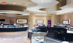 Armario <span class=keywords><strong>de</strong></span> oro para exhibición <span class=keywords><strong>de</strong></span> joyería antigua, diseño interior <span class=keywords><strong>de</strong></span> tienda <span class=keywords><strong>de</strong></span> joyería a la moda - Product Image 6