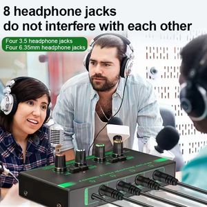 Amplificateur audio stéréo pour casque compact à 4 canaux et 6 canaux, amplificateur pour écouteurs - Product Image 6