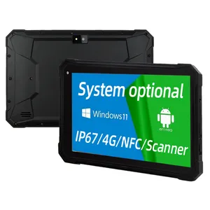 PiPO定制电容式触摸屏车载8英寸全球定位系统坚固平板电脑条形码扫描仪工业防震NFC 4g平板电脑