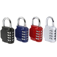Cadenas à combinaison réinitialisable en alliage de zinc à 4 chiffres, noir, pour écoles, gymnases et casiers - Meilleures ventes