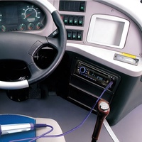 Lecteur multimédia audio DVD VTK 1 Din, radio FM multifonction, stéréo, MIC, USB, SD, lecteur CD pour autocar, compatible avec l'émetteur FM