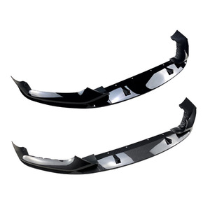 Bmw Front <b>Lip</b> <b>Splitter</b> Piano Black Carbon Fiber Texture For 5 Series G30 G31 M Sport 2017 2020 - Product Image 2
