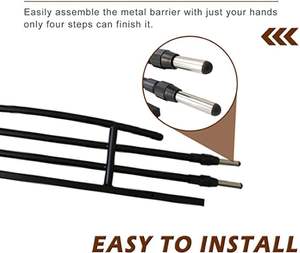 Grille de séparation de coffre arrière en acier réglable pour Tesla Model Y Pet Travel Trailer Interior Accessory avec Dog Guard Pet Owners - Product Image 5