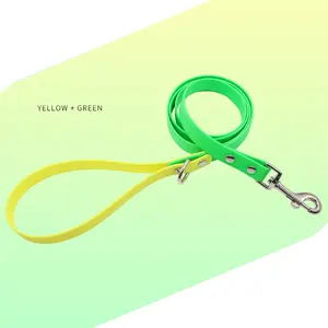 Outdoor Wear-resistant PVC Dog Walking Leash Lead Custom Logo Color-Coordinated Waterproof PVC Pet Dog Leash Training