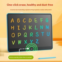 Tablette d'écriture LCD magnétique à écran horizontal de 11/13/16 pouces, tablette d'écriture éducative pour enfants, apprentissage précoce, planche à dessin, fonctionnement à un clic