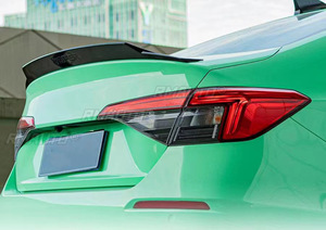 Pour Honda Civic 11e génération 2022-2023, kit carrosserie, aileron de coffre arrière, noir brillant, style YOFER, aileron arrière de voiture, accessoires de voiture - Product Image 2