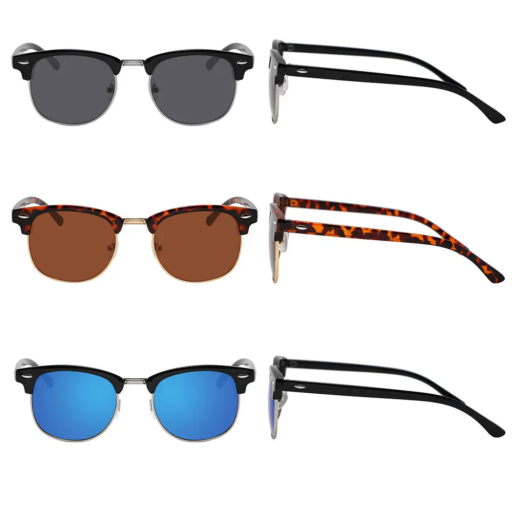 Classical New Fashion Polarized Sun Shades Custom Logo Printed Sun Glasses for Men