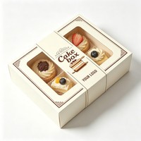 Boîte cadeau de pâtisseries orientales de luxe, assortiment de desserts arabes avec pistaches et noix, emballage alimentaire avec fenêtre transparente