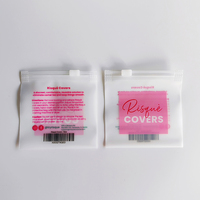 UniOne Échantillons Gratuits Pochette refermable à fermeture éclair imperméable en plastique givré personnalisé pour vêtements et articles essentiels quotidiens