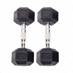Black Cast Iron Adjustable Hexagonal <b>Dumbbells</b> Metal Handles 5-115lb Set-Durable Waterproof Unisex Arm Workout Equipment USA - Product Image 1