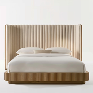 Ensemble moderne et luxueux pour chambre à coucher meubles pour villa lit queen size cadre de lit king size de luxe - Product Image 4