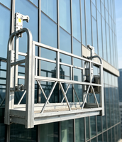 Plateforme de travail suspendue ZLP630 à haute capacité de charge, berceau élévateur électrique galvanisé pour projet d'installation de murs rideaux