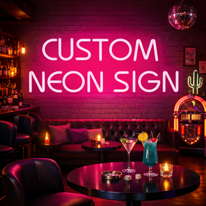 Enseigne au néon LED personnalisée LC, enseigne lumineuse au néon, lettres LED pour décoration murale, mariage, anniversaire, logo de bar, dropshipping - Product Image 1