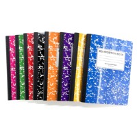 Carnet de notes format B5, 200 pages, reliure cousue, carnet de composition, motif marbré, directement de l'usine, fournitures scolaires et de bureau