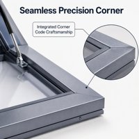 Fenêtre de toit en verre à charnière supérieure en aluminium moderne pour la ventilation et l'éclairage naturels dans les maisons, villas, greniers et toits plats