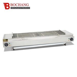 Vente chaude Commercial Sans Fumée En Acier Inoxydable Brochette Machine <span class=keywords><strong>Barbecue</strong></span> Four BBQ Grill Électrique - Product Image 2