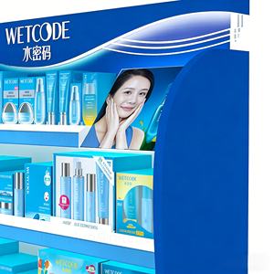 Exhibidor de Piso de Madera con LED de Primera Calidad para Marcas de Cuidado de la Piel en Tiendas Minoristas, Solución Elegante para Exhibición - Product Image 5