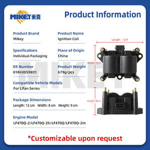 Bobine d'allumage MIKEY 01R43059X01 pour <span class=keywords><strong>Lifan</strong></span> T11 T21 Fengshun Letu Xingshun – Pièces automobiles en gros en stock pour DQG1426 - Product Image 3