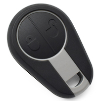 Coque de clé de voiture universelle à 2 boutons pour télécommande de camion lourd, boîtier de clé de véhicule, coque de remplacement, pièces de rechange