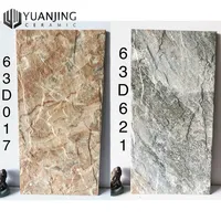 Carreaux de mur en céramique de porcelaine mate bon marché 3D 300x600mm pour villa