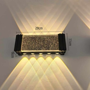 Lampe murale moderne de luxe en cristal, étanche IP65, à base d'aluminium, source de lumière LED pour hôtels et couloirs - Product Image 4