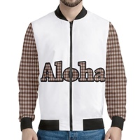 Veste décontractée pour homme CustomIsland Fashion Palaka Hawaiian Aloha avec imprimé lettres, grande taille, imprimé 3D, écologique et respirante